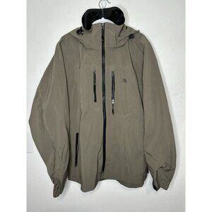 Solaris Softshell Multi-Climate Windbreaker Rain Jacket Green Men's Size Large